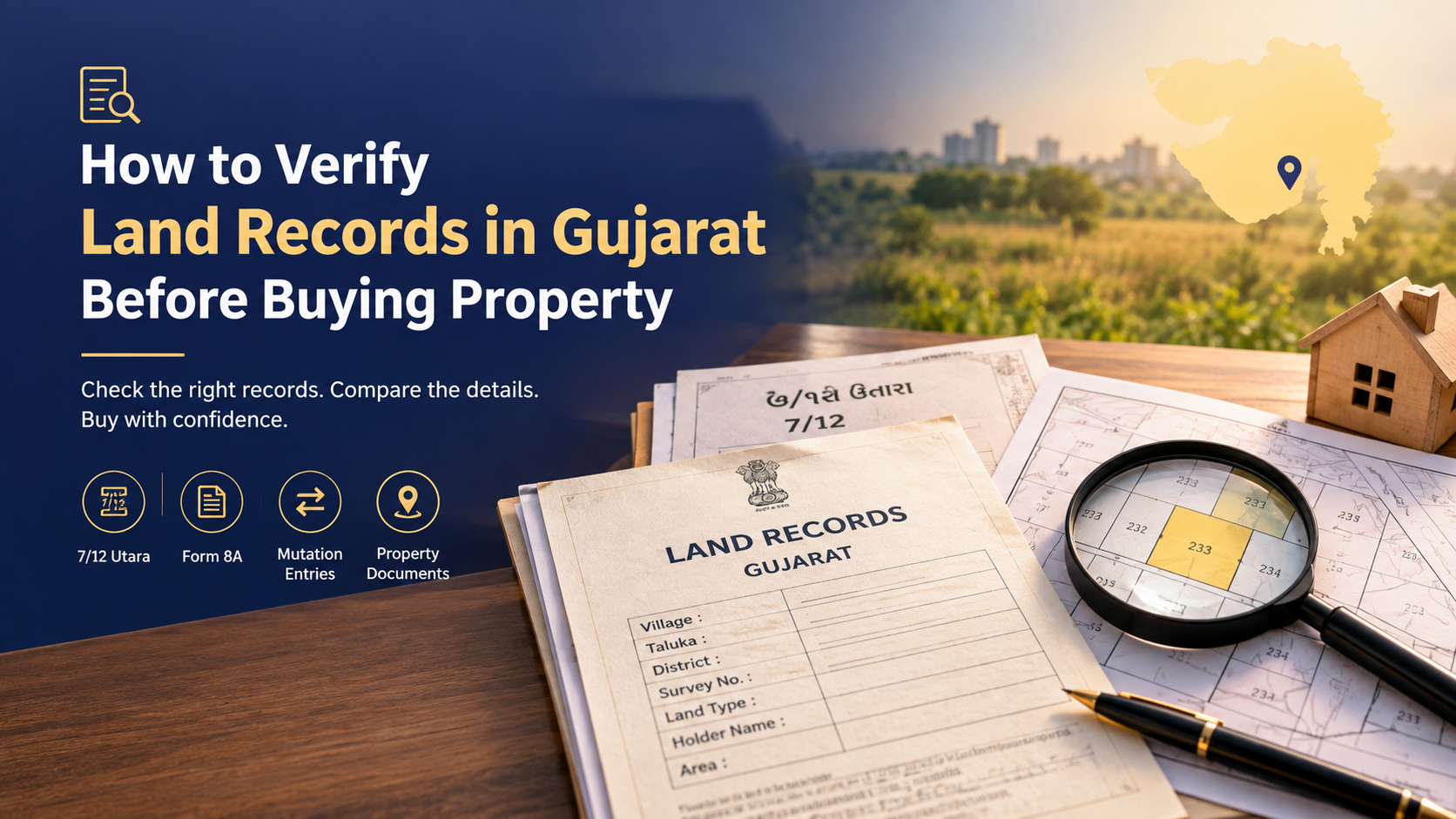 How to Verify Land Records in Gujarat Before Buying Property